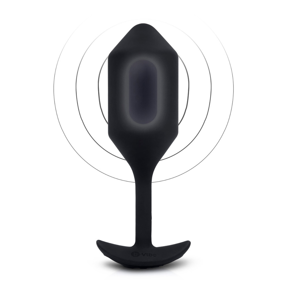 b-Vibe Vibrating Snug Plug 4 - Анальная пробка с вибрацией
