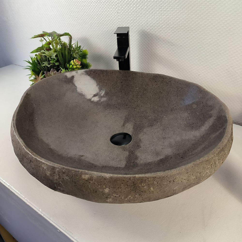 Раковина из речного камня RS-65406 66*54*16 0863