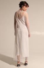 Платье макси пайетки