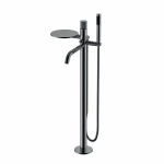 Смеситель для ванны Boheme Stick 129-SGM.3 оружейная сталь/ручка LINEA