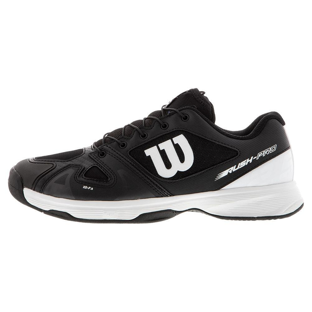 детские Кроссовки теннисные Wilson Rush Pro Junior QL - black/white/black