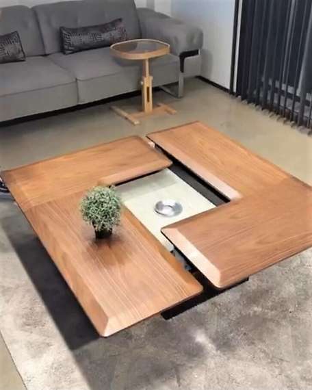 Журнальный стол-трансформер 4639 с раздвижной столешницей