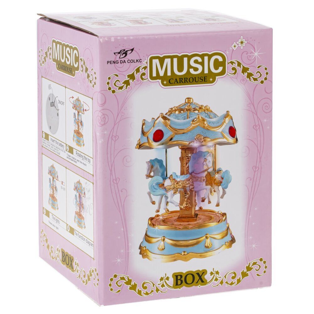 GAEM Изделие декоративное "Карусель" (музык., подсветка, 3xLR44), L12 W12 H17,5 см