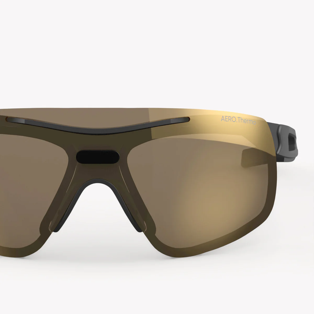Спортивные очки с диоптриями Siols / AERO.Thermo / Glacier Gold Mirror 92% / Dark Stone