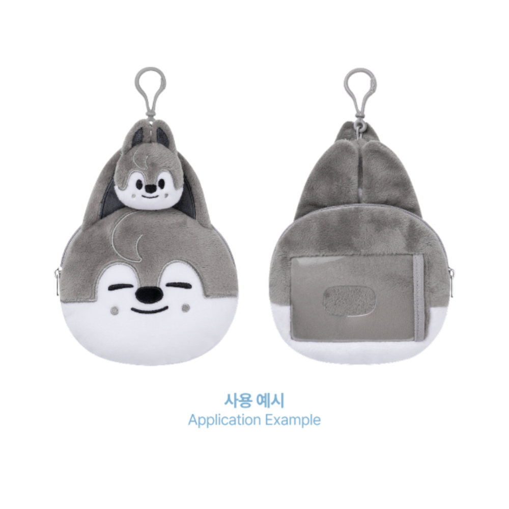 Игрушка-брелок с выдвижным держателем для карты SKZOO REEL FACE SET - SKZOO Everywhere All Around The World