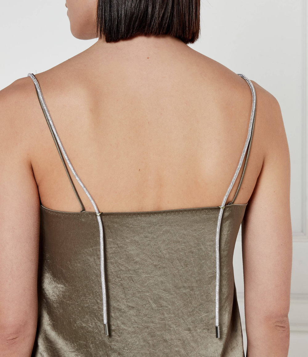 Сатиновый топ Marc Cain - хаки(YC 61.03 W46)