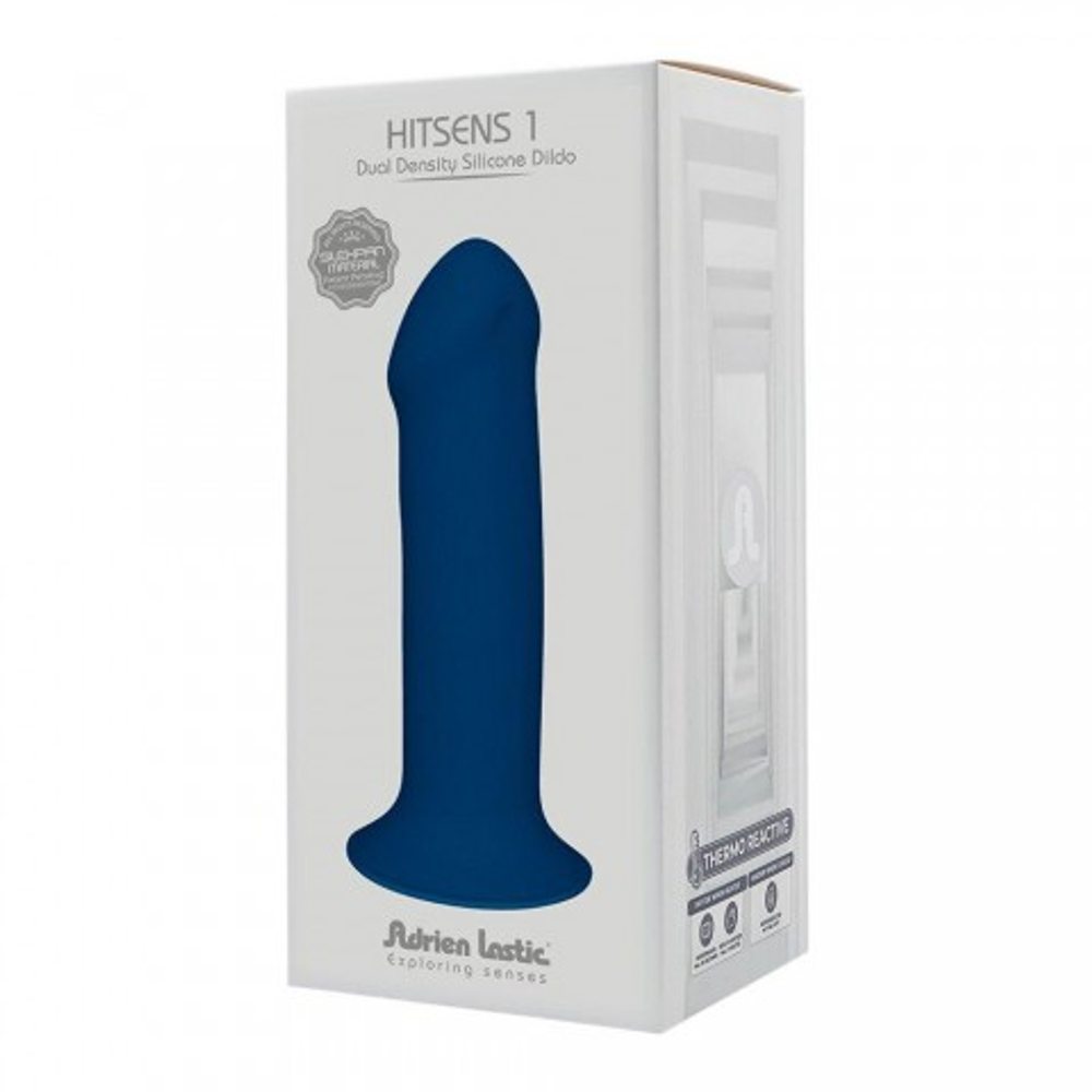 Фаллоимитатор Adrien Lastic Hitsens 1 синий (17,7×4,5 см)
