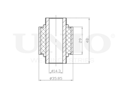 Сайлентблок цапфы UNIO RMP-20239