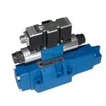 4WRZE16W6-150-7X/6EG24K31/A1M - Пропорциональный распределитель  Ду16 со встроенным усилителем (OBE), номинальный расход 150 л/мин, схема W6-, каналы управления X и Y - внешние, сигнал управления ± 10 В
