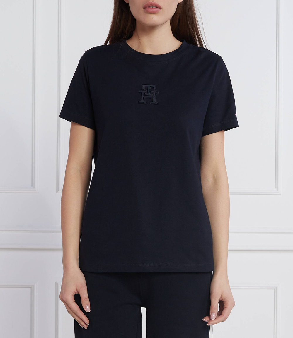 футболка th applique Tommy Hilfiger - темно-синий(WW0WW37184)
