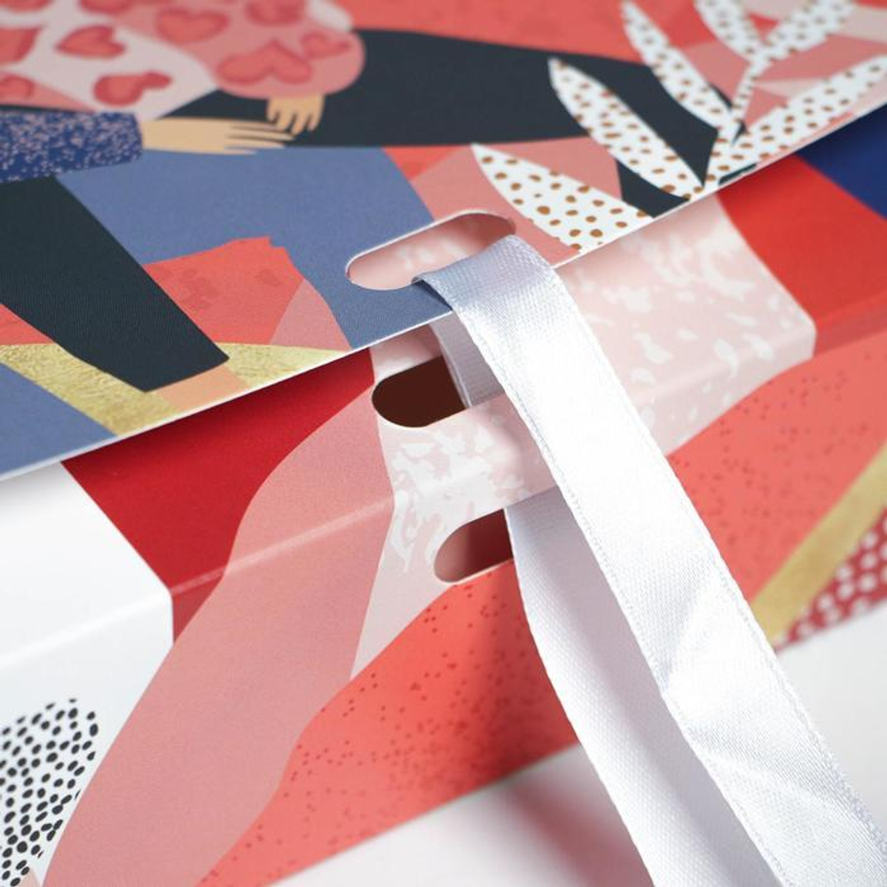 Коробка складная подарочная «I love you», 20 × 18 × 5 см