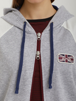 Женская Толстовка Color Block Raglan Zip Up