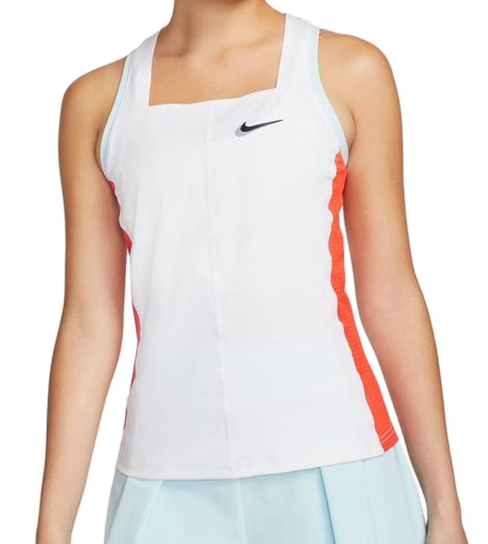 Женский топ теннисный Nike Court Dri-Fit Slam Tank - белый