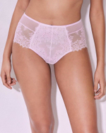 Кружевные трусики-слипы Hush Blush с завышенной посадкой (Размер: 40) (Цвет: нежно-розовый)