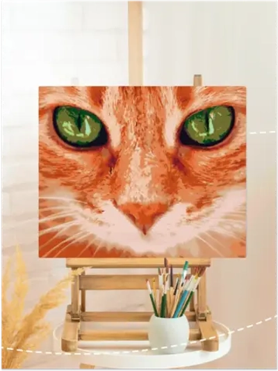 Картина по номерам Рыжий кот