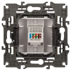 Розетка ЭРА Elegance 14-3107-04 информационная RJ45 IP20 шампань | Elegance Шампань