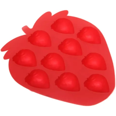 Форма для льда силиконовая «Клубничка» 18*16см, цвета микс