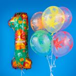 Шар (34"/86 см) Цифра, 1 Сентября, День Знаний, 1 шт. в упак.