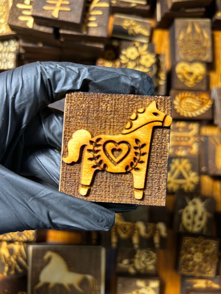 Деревянный штамп 152 (5x5 см) (Уценка!)