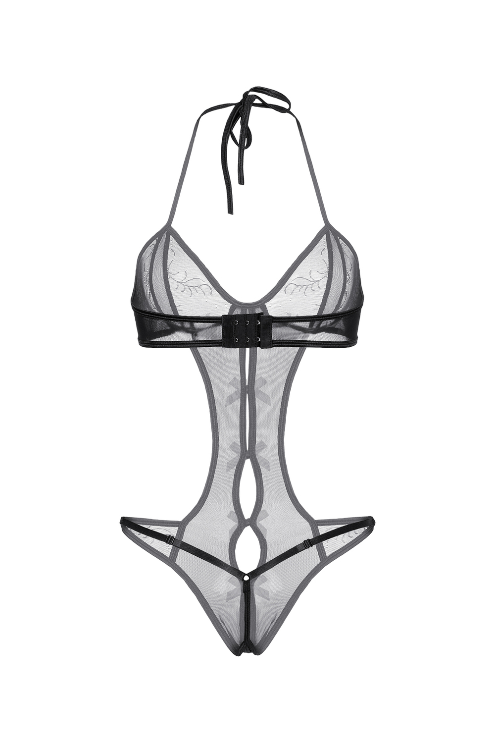 Эротическое боди-монокини Candy Girl чёрное OS