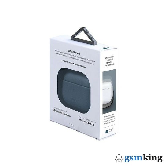 Uniq Terra Genuine Leather for AirPods 3 Blue