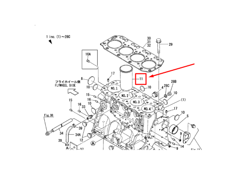 119171-01101 LINER, CYLINDER