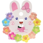 Заколки - крабики для волос детские 10шт «БАМБИ БУМ», Ромашки, 2см/9.5*8см●