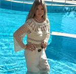 Марафон по вязанию джемпера без швов "Pretty" - реглан крючком по кругу