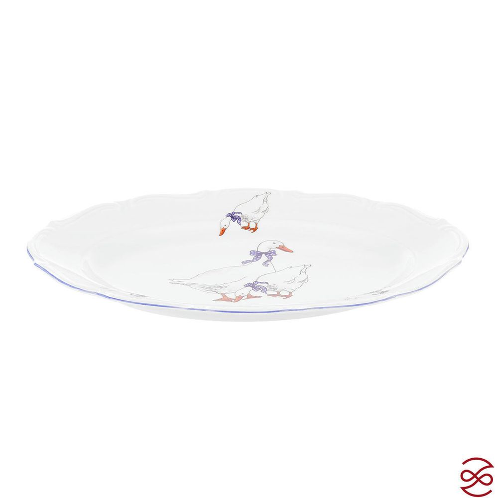 Блюдо овальное Repast 33 см Гуси