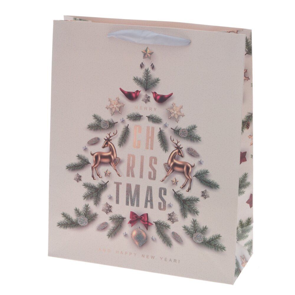 GAEM Пакет подарочный (бумага, плотность 210г/м2, блок микс 12шт), L26 W10 H32 см, 4в.