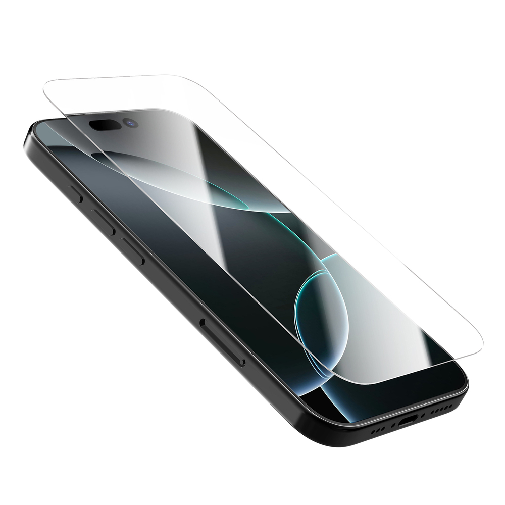 Защитное стекло с прозрачными рамками от Nillkin для iPhone 16 Pro Max, серия H+Pro Anti-Explosion Glass Screen Protector (в комплекте ванночка для установки)