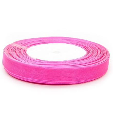 Лента декоративная (1,2 см*45,72 м) Органза, Фуше, 1 шт.