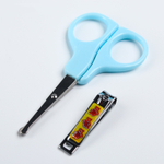 Детский маникюрный набор, 2 предмета: ножницы, кусачки, от 0 мес., цвета МИКС 553315