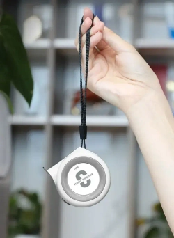 Рулетка "Home Series White" Deli H8103A 3м х 19мм (Эксклюзивный дизайн, клипса, ремешок, подарочная упаковка)