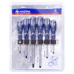 МАСТАК (04-6GRB) Набор силовых отверток с держателем (PH, SL) 6 предметов