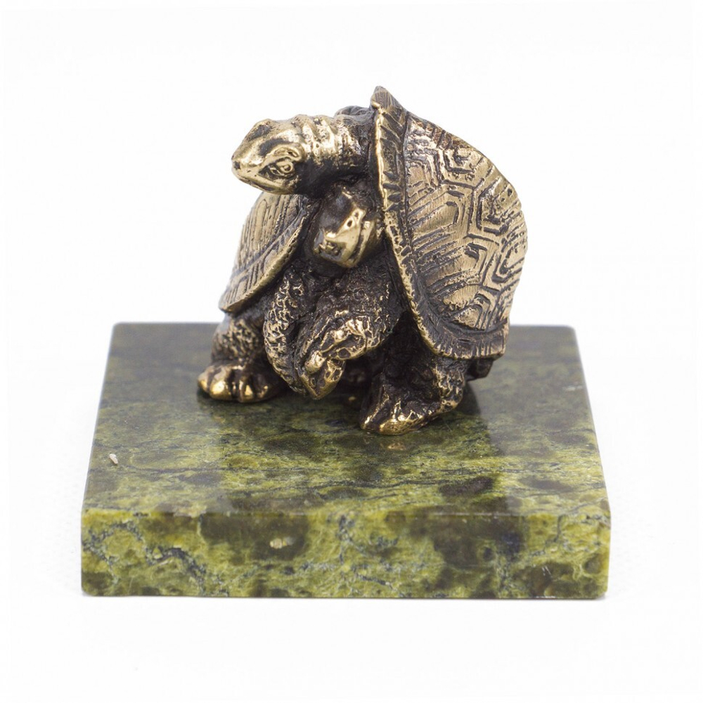 Статуэтка из бронзы и змеевика "Черепахи" G 117929