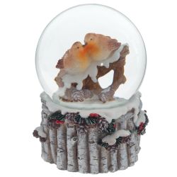 GAEM Фигурка декор в стекл шаре "Птички", D6 см, L7 W7 H9 см, 2в.