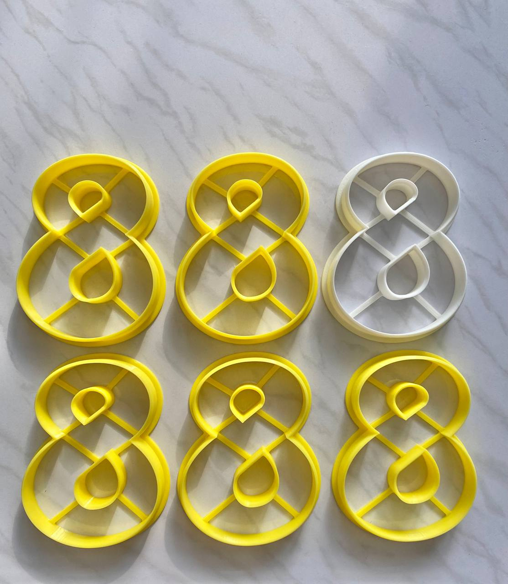 "Восьмерка" Вырубка для пряника, печенья, мастики, вариант №1