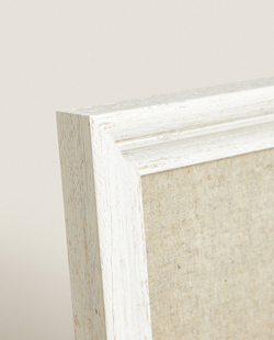 Zara Home Фоторамка из стекла, цвет белый, 19 см · 7367/045