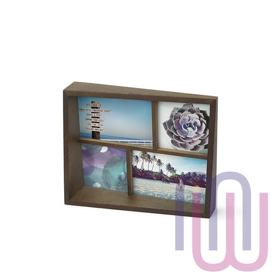 Мультирамка EDGE состаренный орех