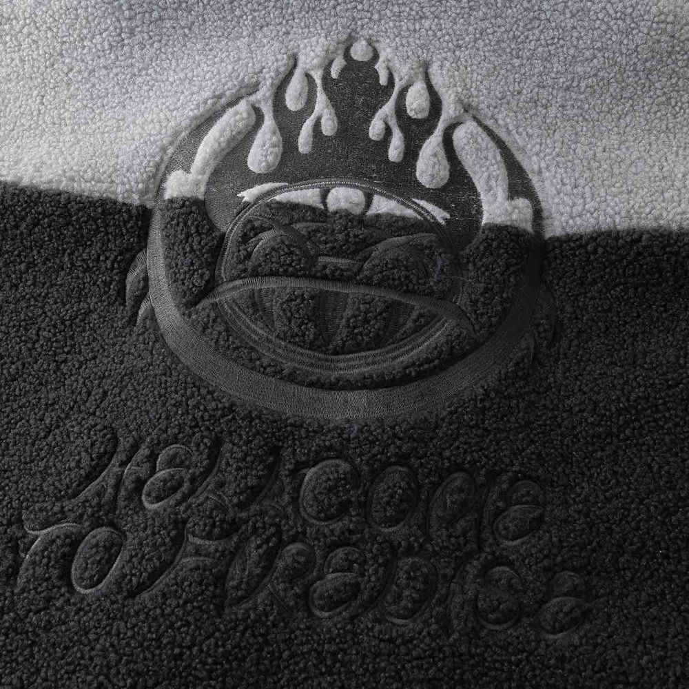 Куртка Ymkashix Furry Big Logo HTF серая/графитовая