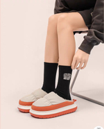 Домашние тапочки Paul Frank Macaroon II Color (White/Orange)