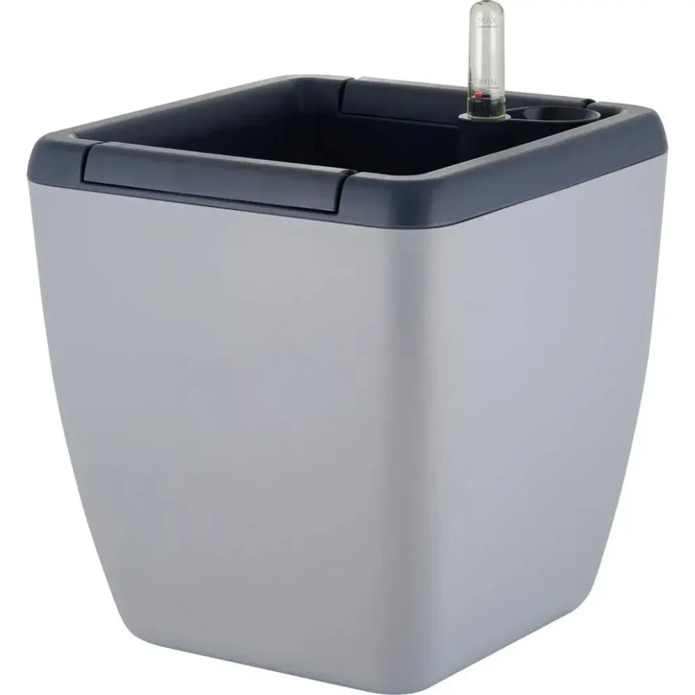 Горшок с автополивом InGreen Munchen 5л с внутренней вставкой 2,2л, квадратный, Утренний т