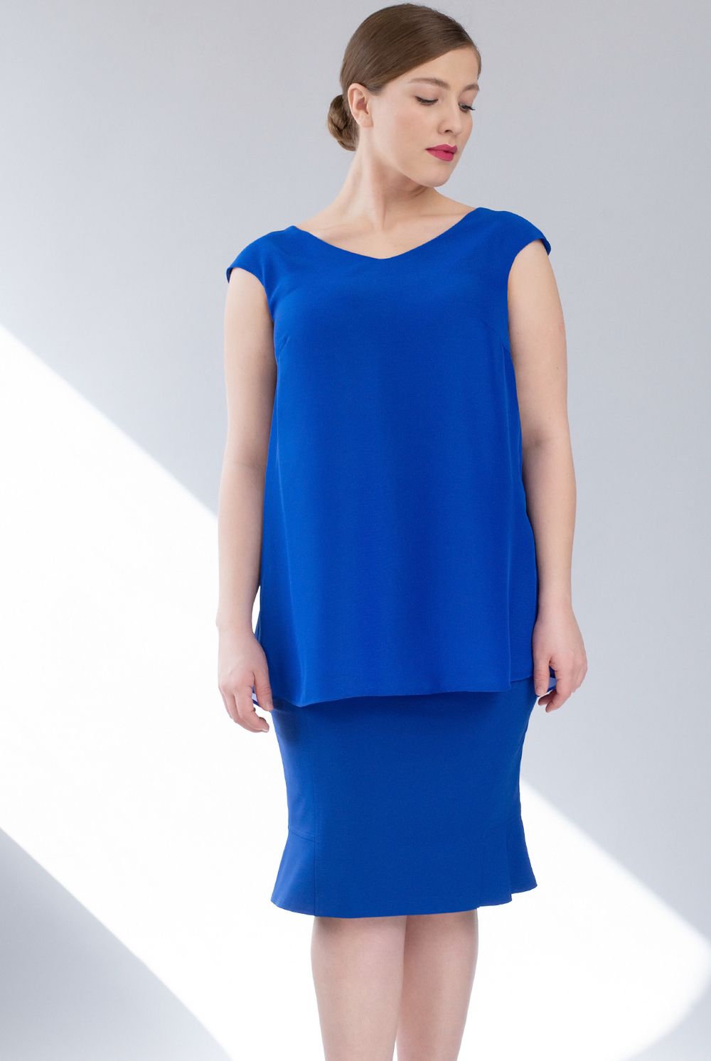 Блузка женская 3643ВП, василёк #284Вас093643ВП