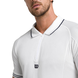 Мужское теннисное поло Wilson Players Seamless Polo Men - White