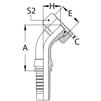 Фитинг DN 12 DKO-L (Г) 26x1.5 18 (45)