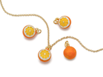 Подвеска "Апельсин" 14мм, эмаль