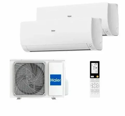 Мульти сплит-система Haier на 2 комнаты (30+30 кв.м.) FLEXIS White