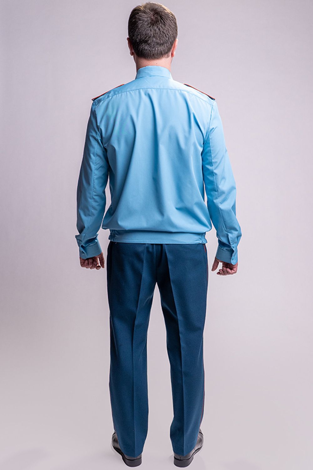 Рубашка МЧС мужская голубая, длинный рукав