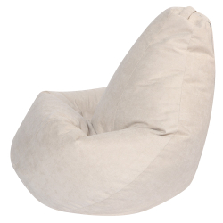Кресло Мешок Груша Светло-Бежевый Велюр (5XL, Классический)